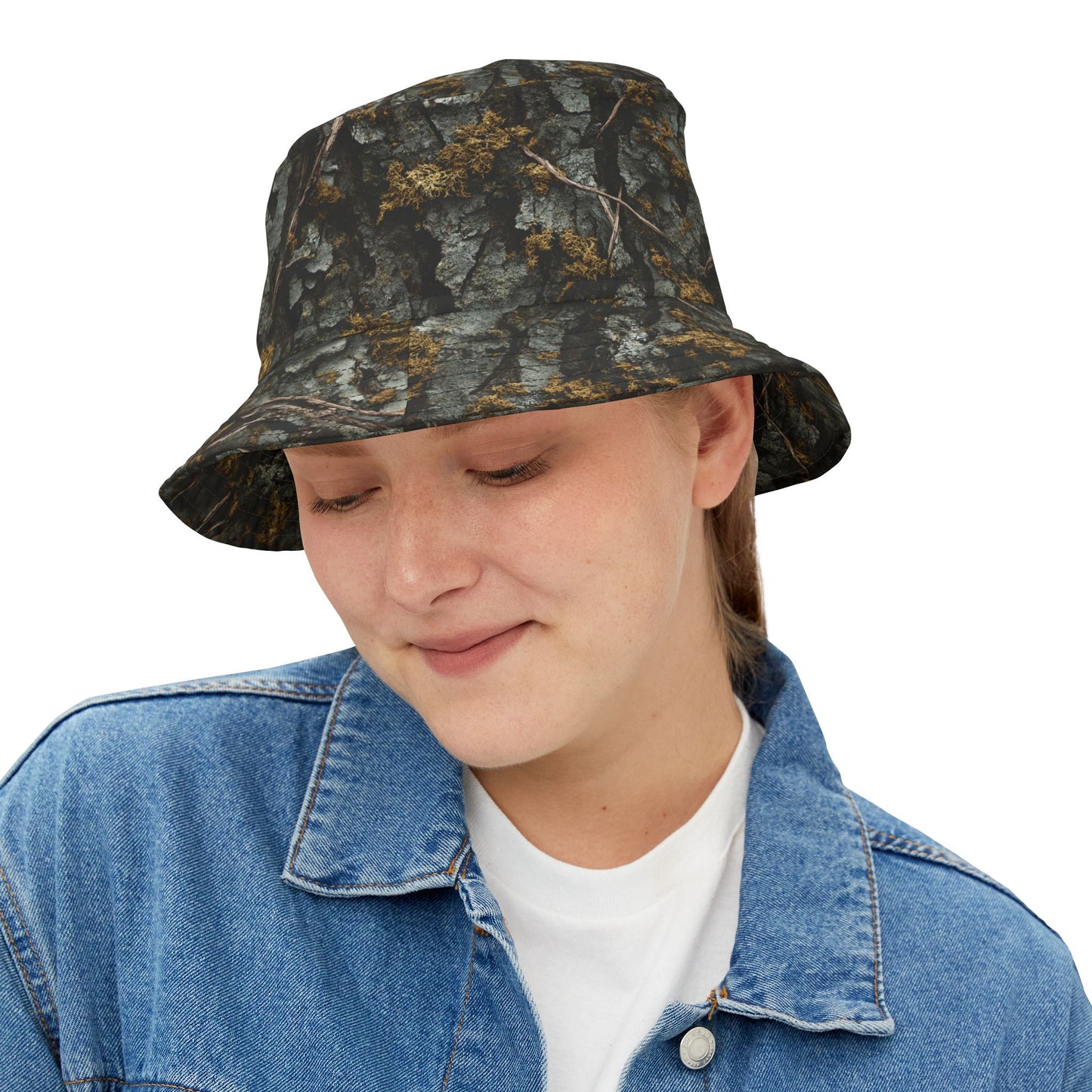 Camo Bucket Hat: Darkwood Moss